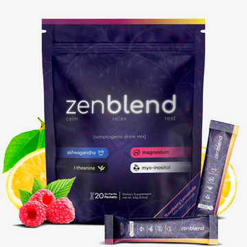 Denali ZenBlend – Natural Stress Relief & Cortisol Support Supplement | Calm Mind, Balanced Mood & Adrenal Health